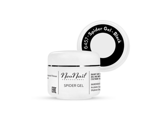 NeoNail Spider Gel Black Żel O Gumowej Strukturze Czarny 5g 6457
