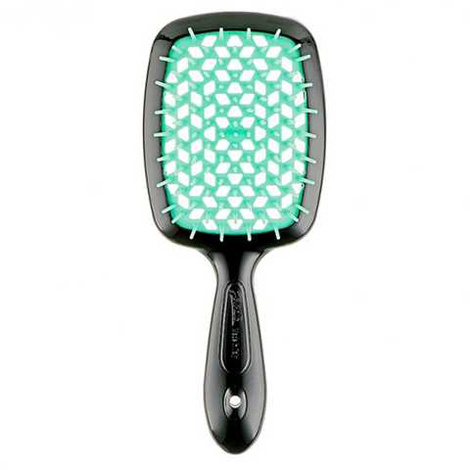 Janeke Superbrush Szczotka do Rozczesywania Czarno - Zielony 71SP226 TFF