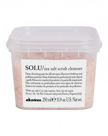 Davines Solu Sea Salt Scrub Cleanser Głęboko Oczyszczająca Pasta Peeling do Skóry Głowy 250ml