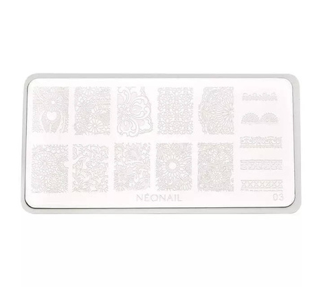 Neonail Plate for Stamps nr 03 Blaszka do Stempli 8785
