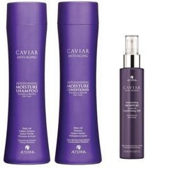 Alterna Caviar Moisture Zestaw Szampon, Odżywka, Mleczko Nawilżające 2x250ml, 150ml