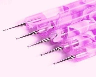 Silcare Dotting Tool Pink 16/23 Sonda Przeznaczona do Zdobień Paznokci Róż