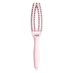 Olivia Garden Finger Brush Combo Small Szczotka do Rozczesywania Włosów i Masażu Włosie Dzika Pastel Pink