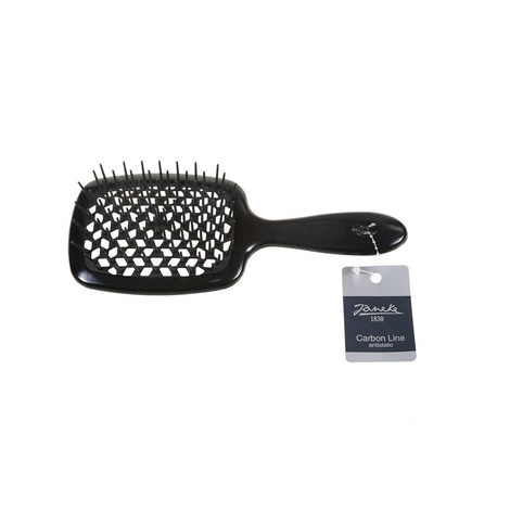 Janeke Carbon Superbrush Szczotka Karbonowa do Rozczesywania Czarna 55SP226