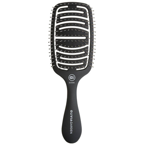Olivia Garden Essential Care Flex Thick Hair Szczotka Rozplątująca do Włosów Grubych, Czarny-Matowy