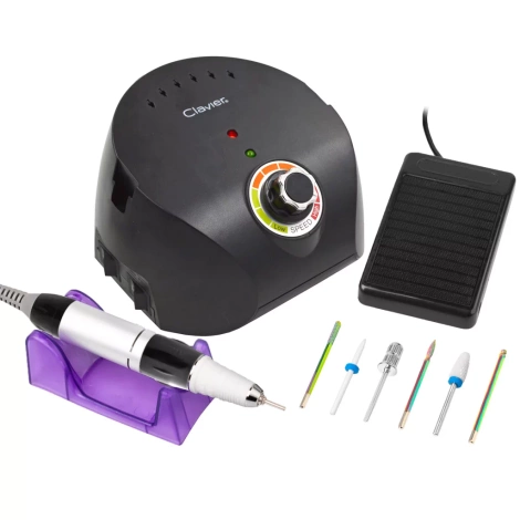 Clavier Frezarka do Paznokci Czarna 65W, FX 600 + 5 Frezów