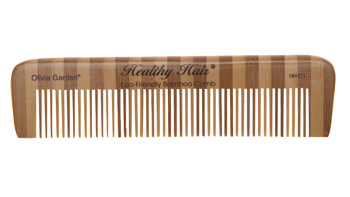 Olivia Garden Eco-Friendly Bamboo Comb Bambusowy Grzebień do Rozczesywania i Układania Włosów Cienkich lub Gęstych HH-C1