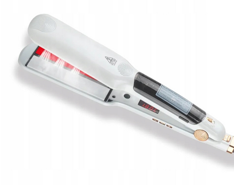 Prostownica Parowa-Podczerwień Regenerująca Włosy Podczas Prostowania LCD Szeroka