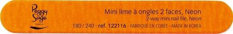 Peggy Sage Pilnik Mini Pilniczek Pomarańczowy 2 Stronny 240/180 Ref. 122116