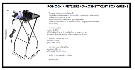 Fox Profesjonalny Pomocnik Fryzjersko-Kosmetyczny Queens