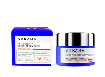 Arkana Reti Fusion® Vecti+ Cream SPF 15, Krem Odmładzający do Twarzy z Retinolem i Witaminą C, 50ml