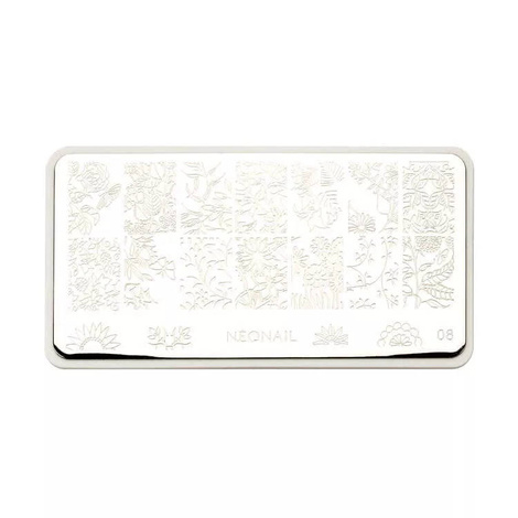 Neonail Plate for Stamps nr 08 Blaszka do Stempli 8790