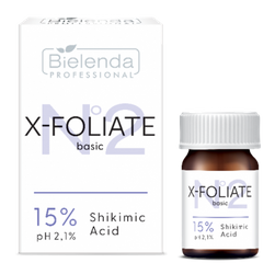 Bielenda Professional X-foliate Basic, kwas szikimowy 15% 5ml, PRODUKT PROFESJONALNY