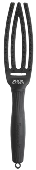 Olivia Garden Fingerbrush Combo Full Black Small, Szczotka do Rozplątywania Włosów z Włosiem Dzika