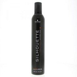 Schwarzkopf Silhouette Super Hold Mousse Mocna Pianka Dodająca Objętości 500ml Czarna