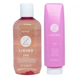 Kemon Liding Color Shampoo Mask Rozświetlający Zestaw do Włosów Farbowanych Szampon i Maska 250ml 200ml