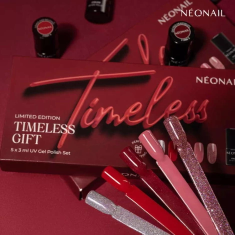 Neonail Zestaw 5 x Lakier Hybrydowy Mini Timeless Gift, 5 Ponadczasowych Lakierów Hybrydowych Mini