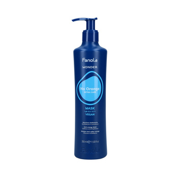 Fanola Wonder No Orange Extra Care Mask - Wegańska Maska Neutralizująca Odcienie Miedzi i Pomarańczy 350ml