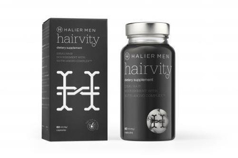Hairvity Men Tabletki Suplement Diety Przeciw Wypadaniu Włosów dla Mężczyzn Gwarantujący Mocne i Gęste Włosy 60 Tab.