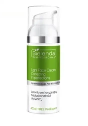 Bielenda Professional Acne Free Pro Expert, Krem Redukujący Niedoskonałości z Kwasami, 50ml