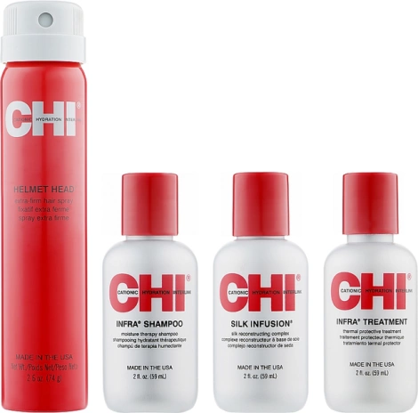 Farouk Chi Infra Home Set Zestaw Odbudowujący do Włosów Zniszczonych 3x 59ml, 74g