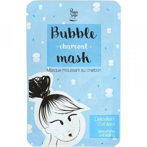 Peggy Sage Bubble Charcoal Mask - Piankowa maseczka z materiału z węglem, 20ml 470141