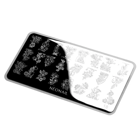 Neonail Plate for Stamps nr 18 Blaszka do Stępli 9491