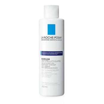 La Roche-Posay Kerium Shampoo, Szampon-Krem Przeciwłupieżowy do Włosów Tłustych, 200ml