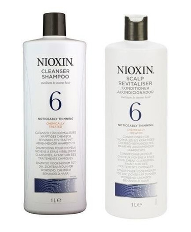 Nioxin Zestaw Leczniczy Przeciw Wypadaniu System 6 Szampon 1000ml Odżywka 1000ml