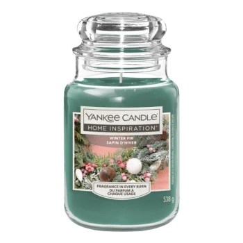 Yankee Candle Winter Fir, Duża Świeca Zapachowa Świąteczna, 538g