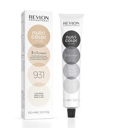 Revlon Nutri Color Creme - Maska koloryzująca do włosów farbowanych, 100ml - beż - 931