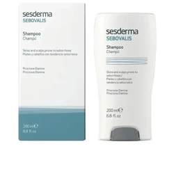 Sesderma Sebovalis Shampoo, Szampon Leczniczy na Łupież, Łojotok, 200ml