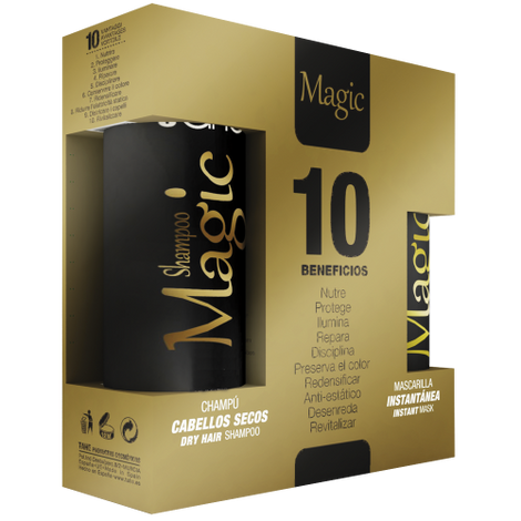 Tahe Magic BX Gold Set 10In1 Zestaw do Suchych i Zniszczonych Włosów Kuracja Botoks 300ml 125ml + Magic BX Gold "Botoks" 10ml GRATIS
