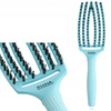 Olivia Garden Finger Brush Care Iconic Szczotka do Rozczesywania Włosów i Masażu, Włosie Dzika, Medium Blue Sky