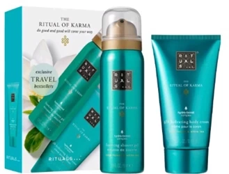 Ritual of Karma Set, Zestaw Upominkowy, Pianka pod Prysznic i Krem do Ciała, 2x 50ml