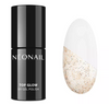 NeoNail Top Glow Gold Sand Hybrydowy 7.2ml - 9067