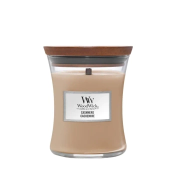 Woodwick Cashmere Świeca Zapachowa z Drewnianym Knotem, 275g