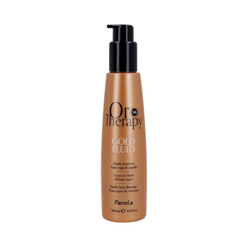 Fanola Oro Therapy Gold Leave-In Fluido - Złota Odżywka do Włosów bez Spłukiwania 200ml