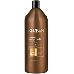 Redken All Soft Mega Curls Shampoo, Szampon Nawilżający do Suchych i Kręconych Włosów, 1000ml