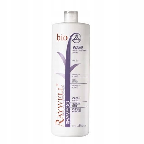Raywell Bio Ricci, Wave Shea Butter Shampoo Curled Hair, Szampon do Włosów Kręconych i i Suchych, 1000ml