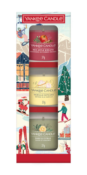Yankee Candle Apres Ski - Holiday Party, Zestaw Świąteczny, Prezentowy 3 Świece Mini