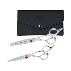 Fox Angel Wings Nożyczki Zestaw 2szt Nożyczek 5.5'' Degażówek 5.5'' + Eleganckie Etui