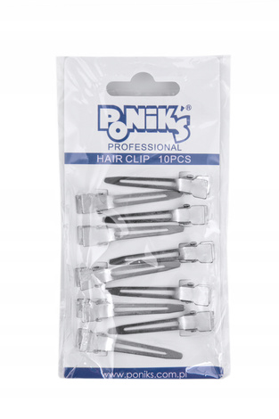 Poniks Fryzjerskie Klamry, Klipsy Metalowe, 10szt, 4,5cm