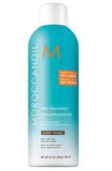 Moroccanoil Dry Shampoo Dark Tones Suchy Szampon Oczyszczający i Odświeżający Włosy Ciemne Tony 323ml