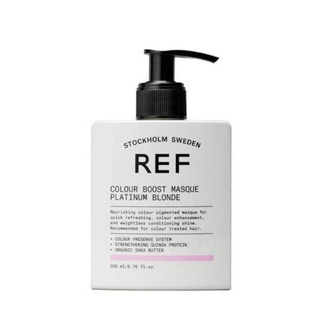REF Colour Boost Masque Platinum Blonde Organiczna Maska Odświeżająca Kolor Włosów Platynowy Blond 200ml