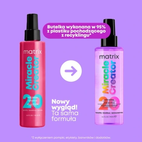 Matrix Total Results Miracle Creator 20 Benefits Spray do Włosów Kuracja 20 Korzyści Bez Spłukiwania 190ml