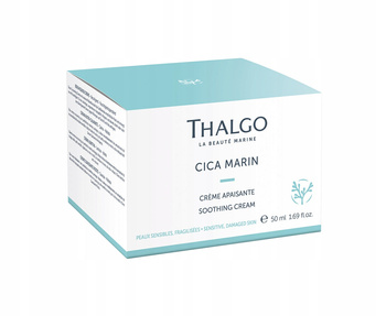 Thalgo Cica Marin Soothing Cream, Lekki Krem Odżywczo-Łagodzący do Suchej i Wrażliwej Skóry, 50ml