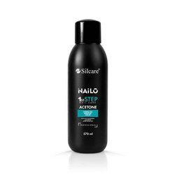 Silcare Nailo 1st Step Acetone  - Zmywacz do usuwania lakierów hybrydowych, 570ml