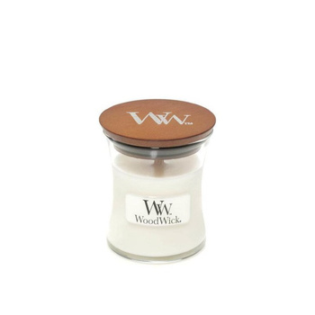  Woodwick White Teak Świeca Zapachowa z Drewnianym Knotem, 85g