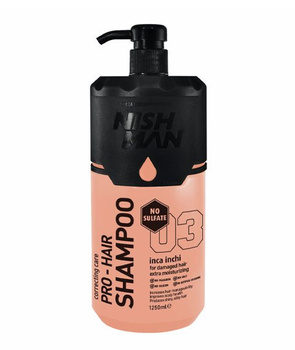 Nishman Hair Inca Inchi Pro-Hair Shampoo, Szampon do Włosów Suchych i Zniszczonych 1250ml